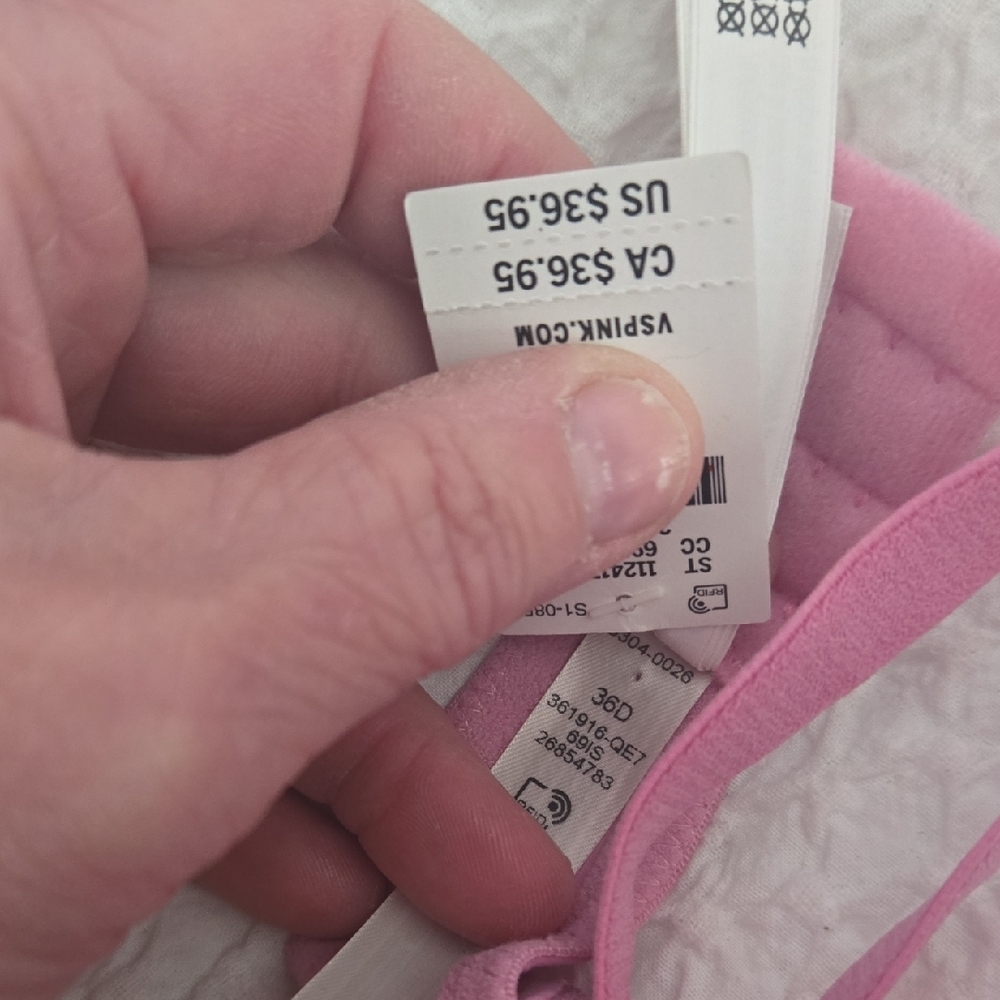 Victorias Secret Pink Push Up Bra 36D - Picture 5 of 5